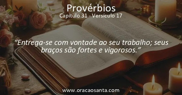 Provérbios 31:17