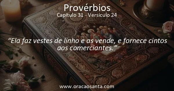 Provérbios 31:24