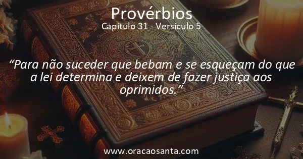 Provérbios 31:5