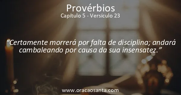 Provérbios 5:23