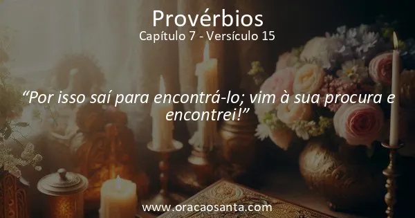 Provérbios 7:15