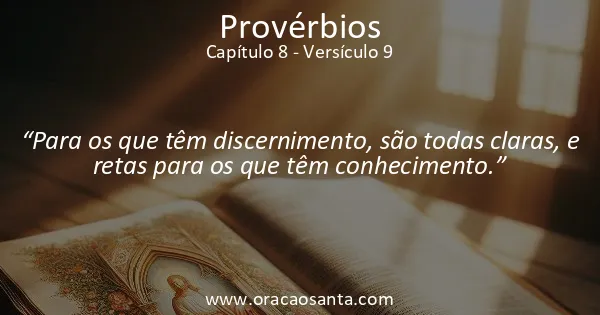 Provérbios 8:9