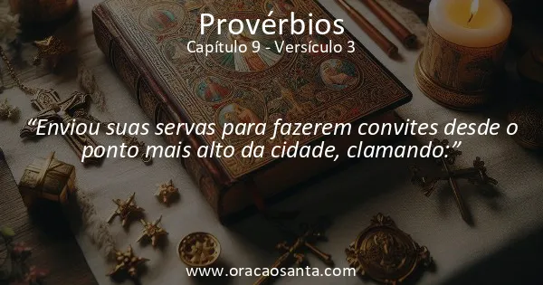 Provérbios 9:3