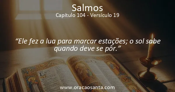 Salmos 104:19