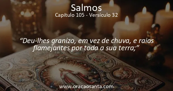 Salmos 105:32