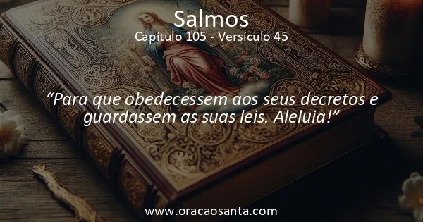 Salmos 105:45