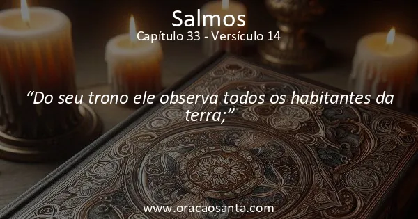 Salmos 33:14