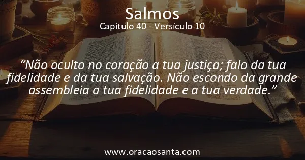 Salmos 40:10