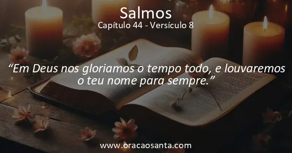 Salmos 44:8