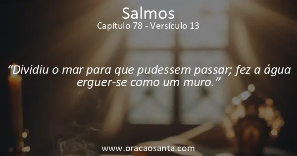 Salmos 78:13
