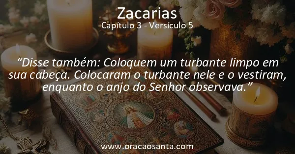 Zacarias 3:5