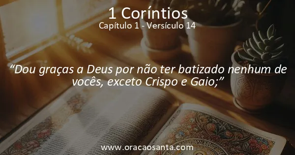 1 Coríntios 1:14