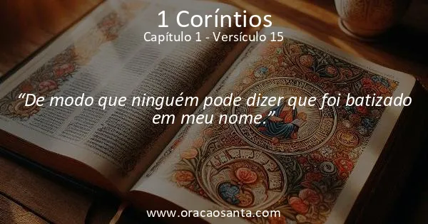 1 Coríntios 1:15