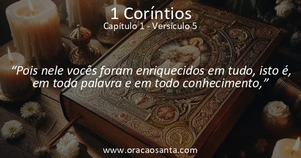 1 Coríntios 1:5