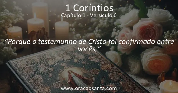 1 Coríntios 1:6