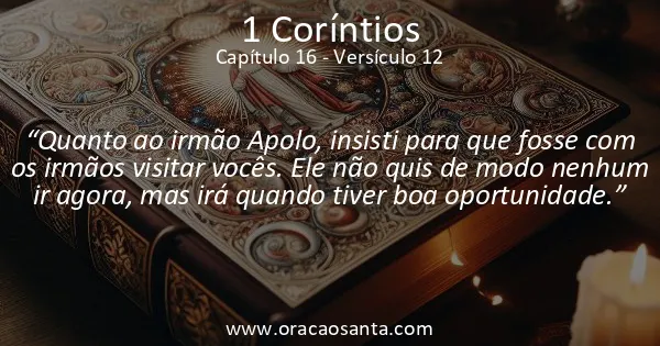 1 Coríntios 16:12