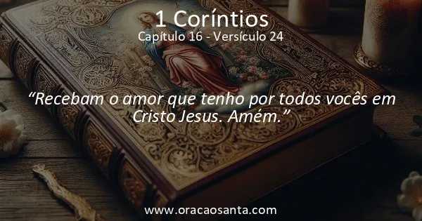 1 Coríntios 16:24