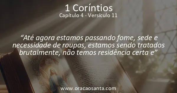 1 Coríntios 4:11