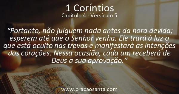 1 Coríntios 4:5
