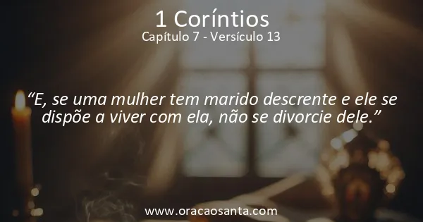 1 Coríntios 7:13