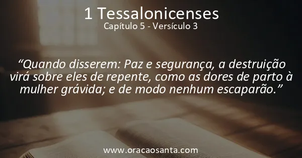 1 Tessalonicenses 5:3
