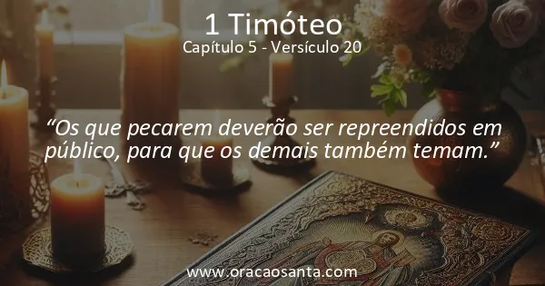 1 Timóteo 5:20