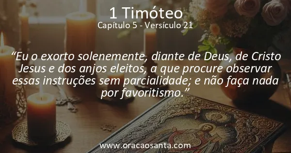 1 Timóteo 5:21