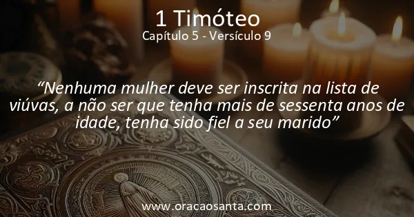 1 Timóteo 5:9