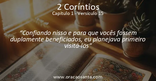 2 Coríntios 1:15