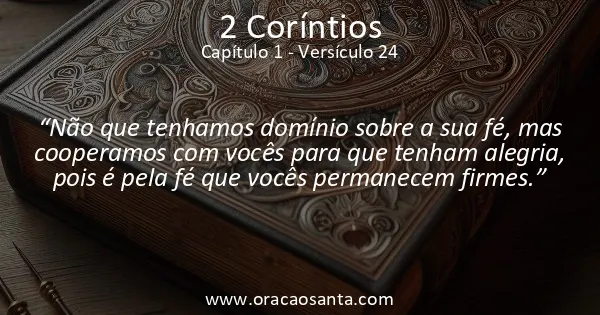 2 Coríntios 1:24