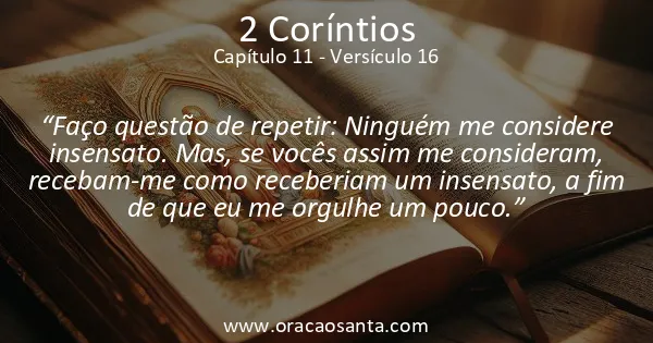 2 Coríntios 11:16