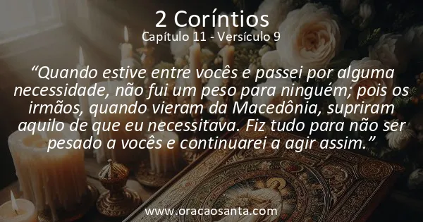 2 Coríntios 11:9