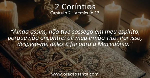 2 Coríntios 2:13