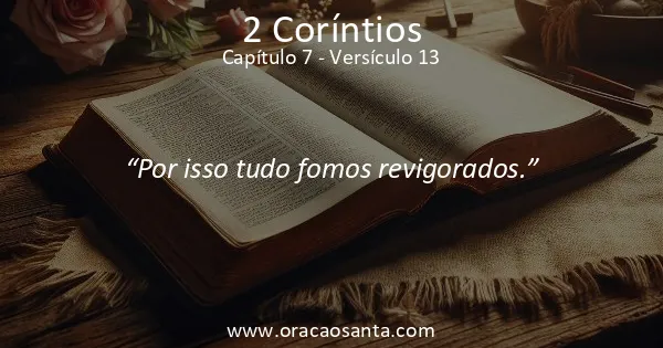 2 Coríntios 7:13