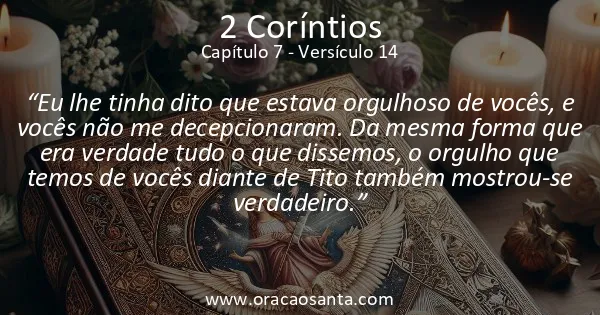 2 Coríntios 7:14