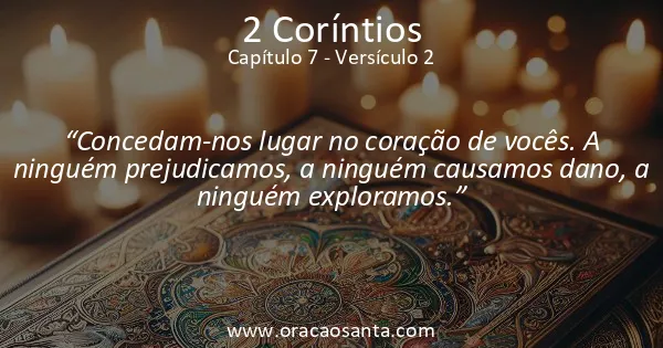 2 Coríntios 7:2