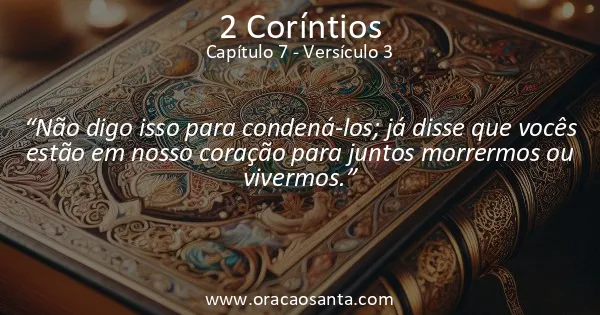 2 Coríntios 7:3
