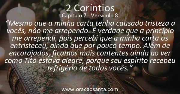2 Coríntios 7:8
