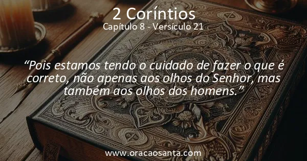 2 Coríntios 8:21