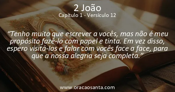 2 João 1:12