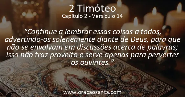 2 Timóteo 2:14