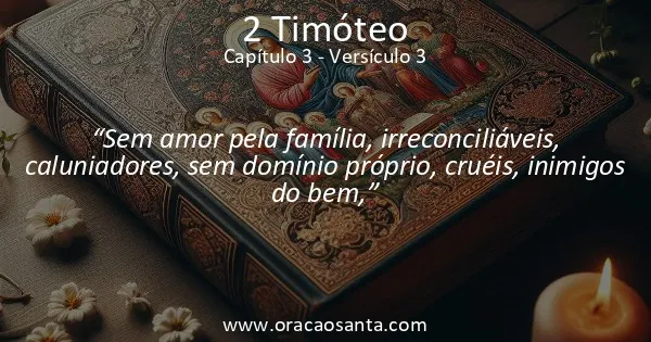 2 Timóteo 3:3