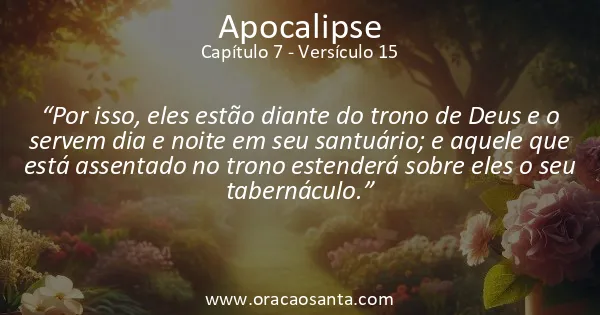Apocalipse 7:15
