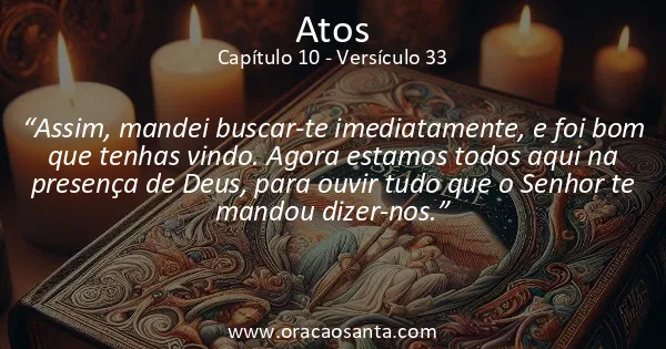Atos 10:33