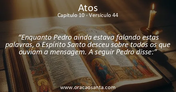 Atos 10:44