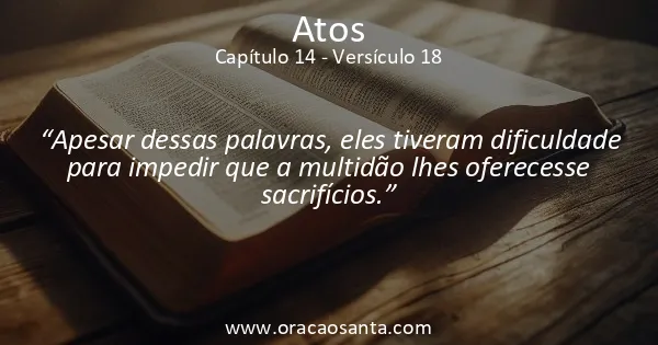 Atos 14:18