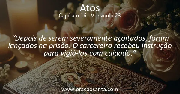 Atos 16:23