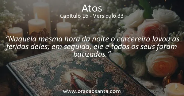 Atos 16:33