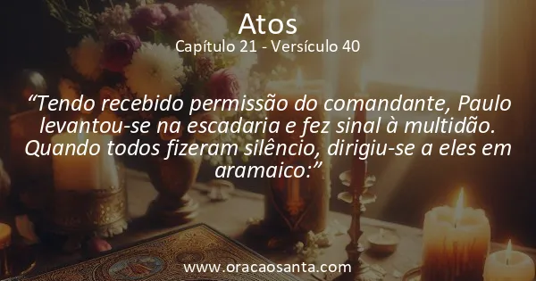 Atos 21:40