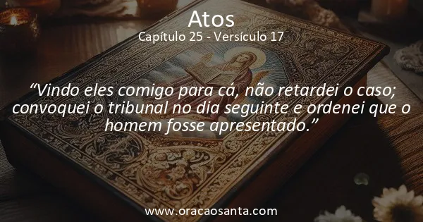 Atos 25:17